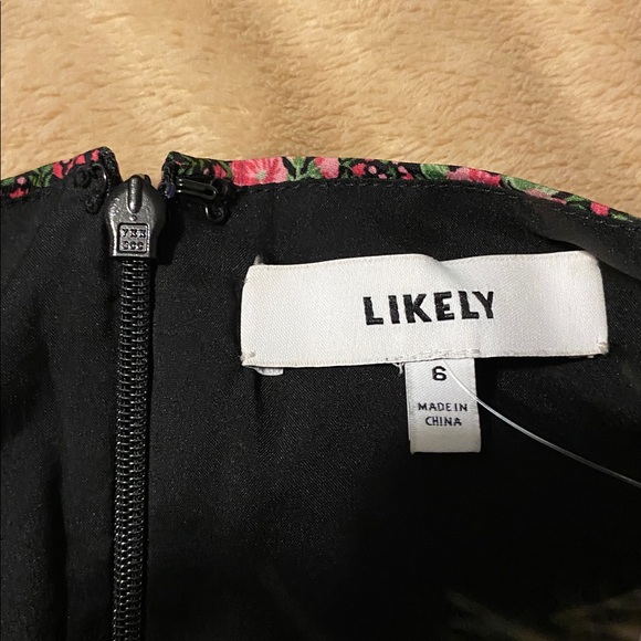 Likely Charlotte Floral Midi Dress Sz 6 - Picture 4 of 4